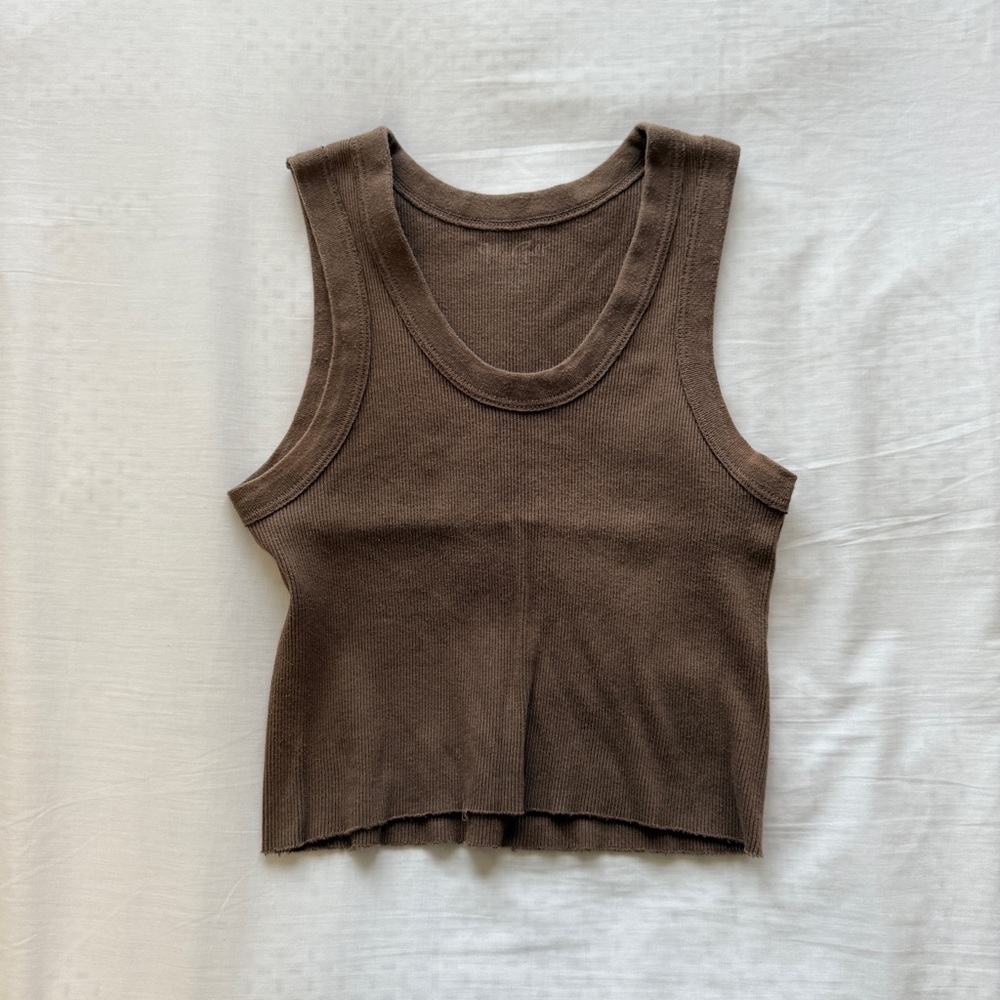 Brandy Melville Chocolate Brown Tank Top